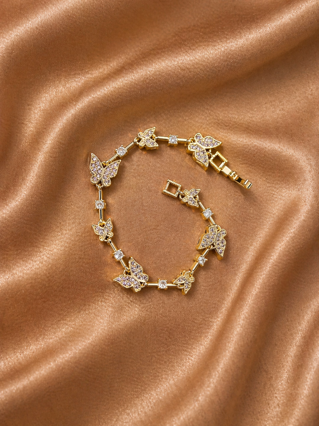 18k Gold Filled Butterfly Bracelet